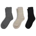 thumbnail image 3 of Calcetines BomKinta de lana cálida para mujer, 3 pares, 3 of 6