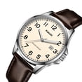 thumbnail image 7 of Watch for Men Minimalist Ultra Thin Wrist Watch Waterproof Quartz Analog Watch with Leather Strap -Gift for Men, 7 of 7