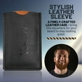 thumbnail image 4 of MEDca Wooden Beard Comb Leather Case, Handcrafted Solid Beechwood, Pocket Beard Combs Kit, 4 of 9