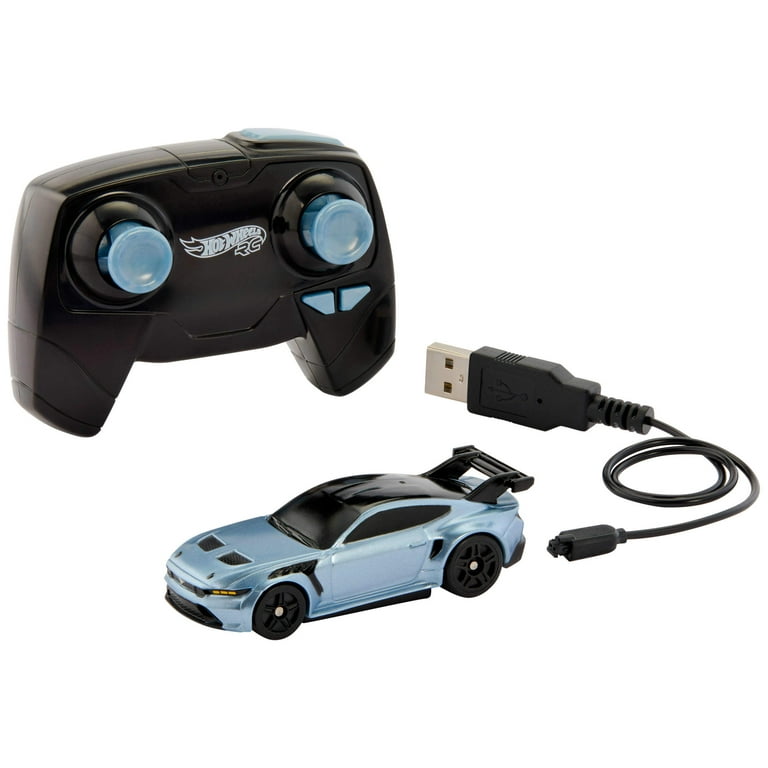 ミニカー Hot Wheels RC Ford Mustang GTD Hot Wheels RC 1:64 Scale Ford Mustang GTD, Battery-Powered Remote