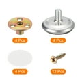 thumbnail image 3 of Unique Bargains Thread Furniture Leveling Feet, 4Pcs - Adjustable Self-adhesive Screw-in Raised Base for Tables Sofas (50 x 12 MM), 3 of 5