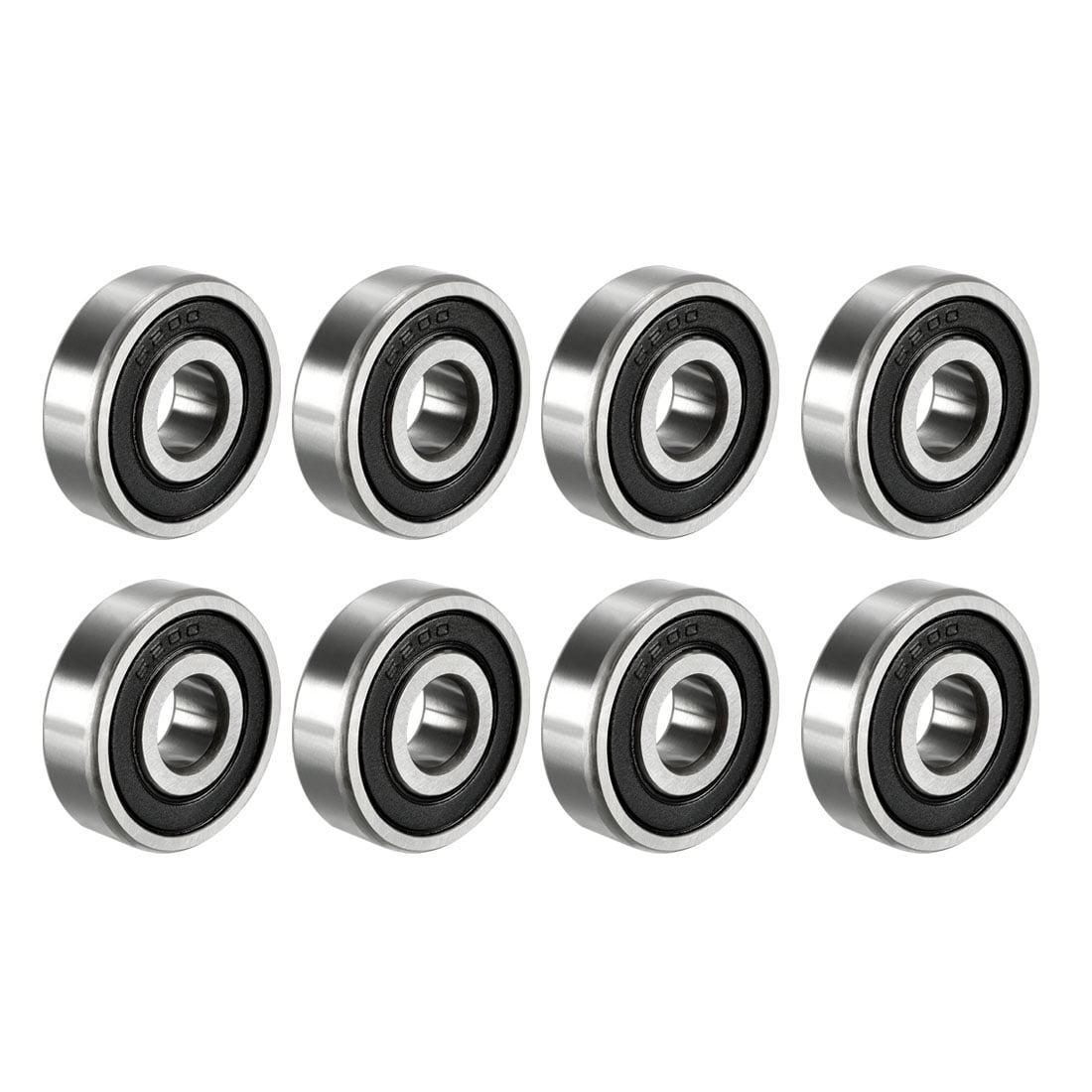 20PCS 6203-2RS Ball Bearing Dual Sided Rubber Sealed Deep Groove 