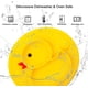 thumbnail image 5 of Platos de silicona divididos para niños pequeños, platos portátiles antideslizantes con ventosa para niños, bebés y niños, plato de cena para bebés sin BPA (amarillo pato), 5 of 8