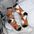 thumbnail image 5 of Bingfone Compression Socks for Women and Men Long Socks for Running Athletic Cycling Nurse- Various Pumpkins, 5 of 6