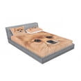thumbnail image 3 of Ambesonne Animal Fitted Sheet & Pillow Sham Set, Vintage Pomerian Dog, Twinxl, Multicolor, 3 of 3