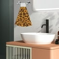 thumbnail image 5 of Wukai Vintage Brown Plaid Sunflower Print Kitchen Towels Quick Dry Washcloths, Coral Velvet Dishtowels Multipurpose Reusable Cloths, Soft Tea Absorbent Cleaning Cloths, 5 of 7