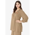 thumbnail image 4 of Roaman's Women's Plus Size Hand Crinkled Embellished Tunic, 4 of 5