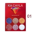 thumbnail image 2 of Paleta de sombras de ojos HUOGUO, 6 colores, lentejuelas de diamante de alto brillo, 2 of 2