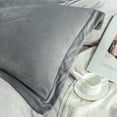 thumbnail image 4 of Velvet King Duvet Cover Set, 3 Pieces Zippered Flannel Comforter Cover Set, 4 of 7