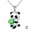C, variant on Fashion Cute Exquisite Panda Heart Design White Pink Blue Purple Zircon Rhinestone Crystal Pendant Arrow Heart Necklace Chain For Women Fashion Jewelry Gifts