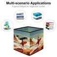 thumbnail image 2 of Surfing in Summer Foldable Storage Box with Handle, 10.8"x10.5"x10.6", Large Capacity - Storage Bin and Containers, 2 of 6