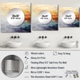 thumbnail image 4 of Designart "Spectrum'S Balance" Rainbow Square Mirror Wall Decor Traditional - Large Beige Square Bathroom Mirror - Square Printed Wall Mirror Art, 4 of 5