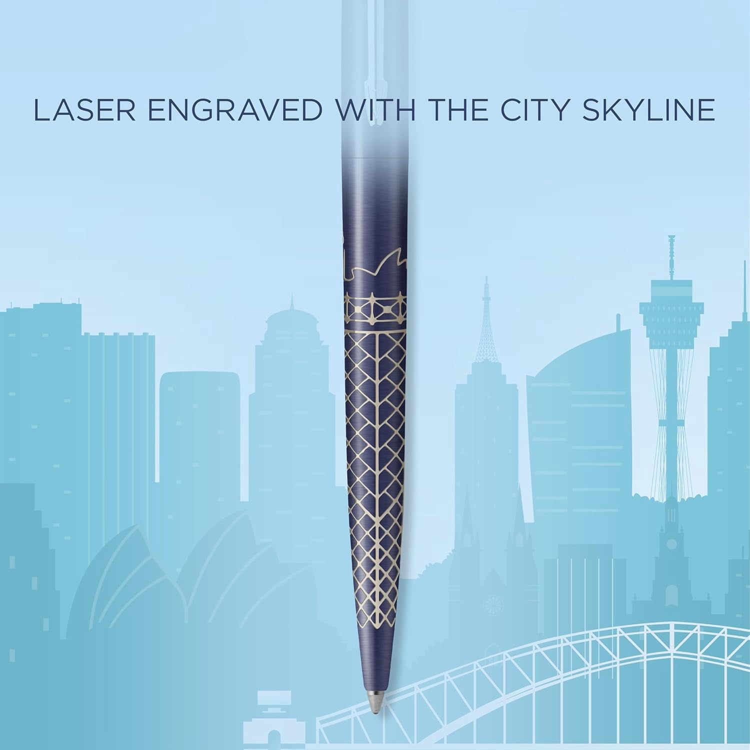 PARKER Jotter Ballpoint Pen | Special Edition | Sydney Blue CT | Medium Point with Blue Ink | Gift Box