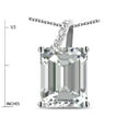 thumbnail image 3 of Original Star K� Large 10x8 Octagon Emerald Cut Genuine White Topaz Pendant Necklace, 3 of 9