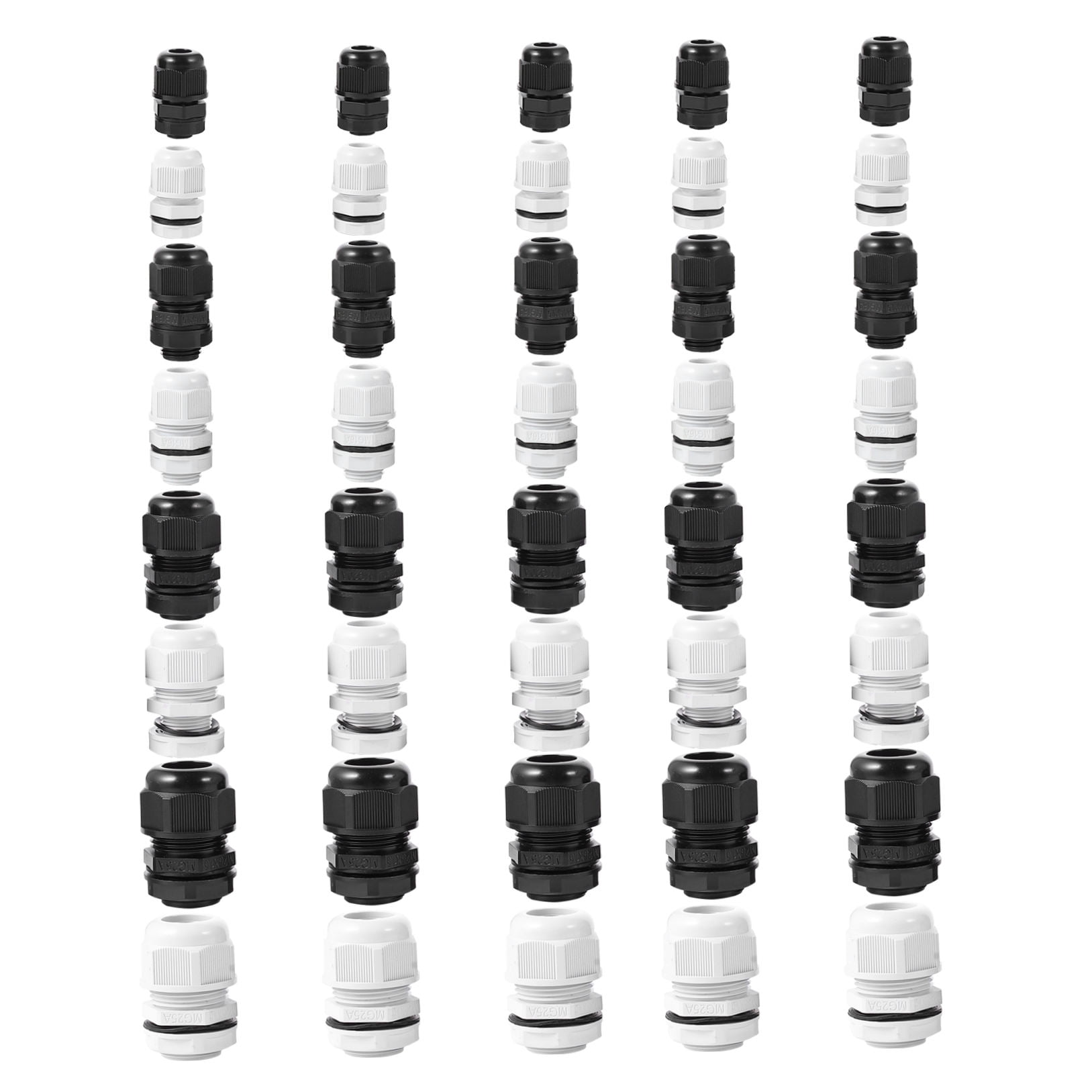 KHBUAB 40pcs Cable Entry G Waterproof Connector Plastic for Outdoor Use