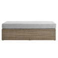 thumbnail image 2 of Modway Convene Outdoor Rectangle Synthetic Rattan Ottoman in Cappuccino/Gray, 2 of 3