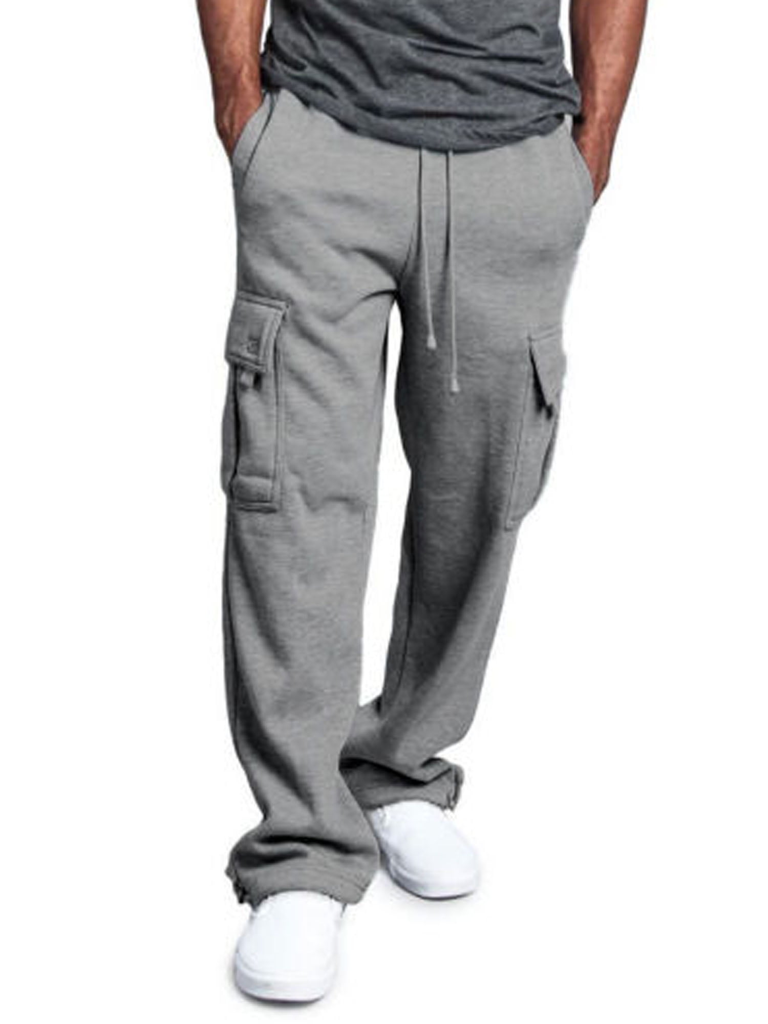 Straight Leg Pocket Sweat Pants 
