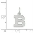 thumbnail image 2 of Beautiful 14k White Gold Small Block Initial B Charm, 2 of 2