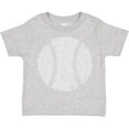 thumbnail image 3 of Inktastic Distressed Baseball in White Boys or Girls Toddler T-Shirt, 3 of 5