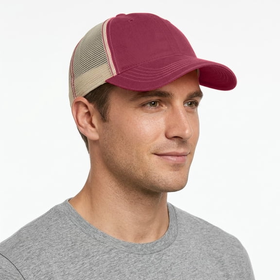 KC Caps® Cotton Twill Deluxe Super Soft Mesh Adjustable Snapback Low Profile Trucker Baseball Cap