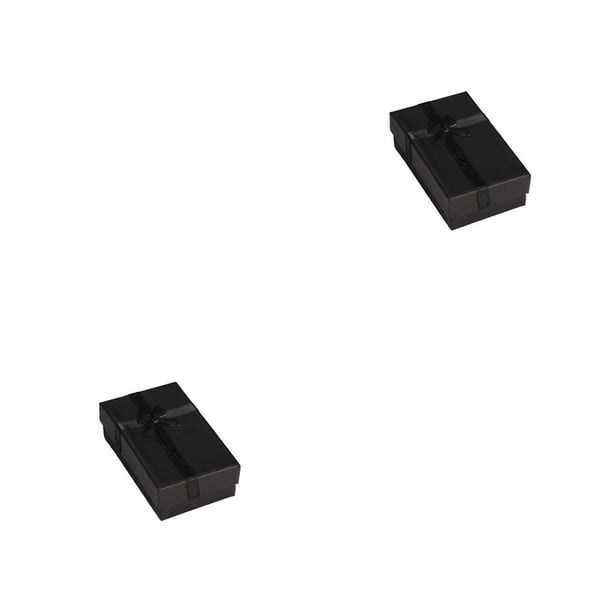 Cajas de joyería papel con Bowknot Minnieouse Negro 2piezas