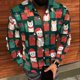thumbnail image 4 of Seeotter Men Women Button Down Shirts Christmas Long Sleeve Funny Ugly Xmas Graphic Blouse Casual Shirts Holiday Tee, 4 of 7