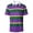 04-Purple, variant on IWRICH Men's Striped Polo Shirts Short Sleeve Mardi Gras Button up Shirt Plus Size Loose Fit Casual Tees 05-Yellow XL