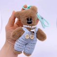 thumbnail image 1 of 15cm encantador pequeño oso de peluche llaveros lindo vestidor oso mochila colgante llavero de coche colgante niñas mujeres bolso Accesorios, 1 of 1