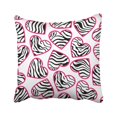 thumbnail image 1 of BSDHOME Pink Animal Zebra Hearts Abstract Day Border Line Shape Love Animat Beauty Pillowcase 18x18 inch, 1 of 1