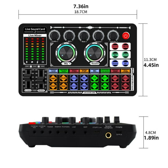 CSYANXING F999 Sound Card Portable & Powerful Ideal for On-the-Go Recording Sessions & Voice Calls