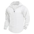 thumbnail image 1 of pstuiky camisas de manga larga para hombre, Camisa de manga larga con cuello alto y cremallera para hombre Tops de hombre l, 1 of 5