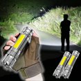 thumbnail image 1 of Linterna LED recargable de alta potencia de 1000 lúmenes, superbrillante, de 1600 mAh, resistente al agua, ideal para camping y senderismo (paquete de 2), 1 of 8