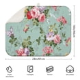 thumbnail image 2 of Microfibre Drying Mat for Kitchen Vintage Rose Print Dish Drying Drainer Mat Absorbent Pioneer Drying Mat Washing Up for Glass, Plate & Cup 18inch X 24inch, 2 of 5