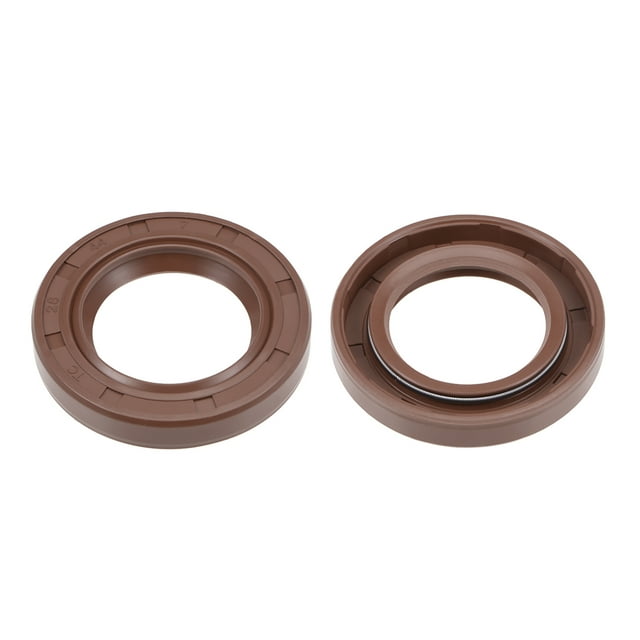 Sello de aceite 28mm de diámetro interior 44mm de diámetro exterior 7mm de grosor sellos de doble labio de caucho de flúor 2 piezas