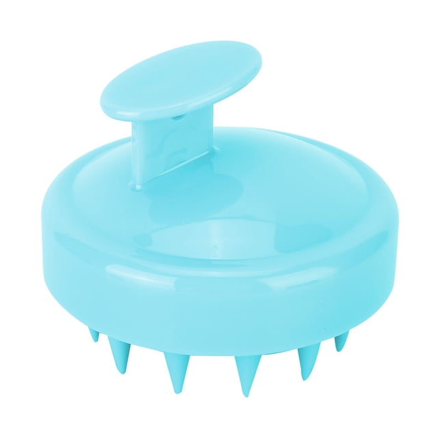 Masajeador de cuero cabelludo de silicona y herramienta de champú para un cuidado del cabello exuberante Cepillo de ducha verde revitalizante