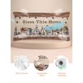 thumbnail image 2 of Farmhouse Satin Pillowcase for Hair and Skin with Zipper, Soft Breathable Cooling Silk Pillow Cases, Brown Country Star Berry Vintage Wood Grain Throw Pillow Covers King Size 20"x40", 2 of 6