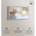 thumbnail image 3 of Art Remedy Minimalist Abstract Canvas, 45" x 30", Silver Frame, Serenity in Gold I, 3 of 7