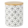 thumbnail image 3 of DII Kitchen Ceramics Collection, Canister Set, Mixed Print, White/Black, 3 Piece, 3 of 3