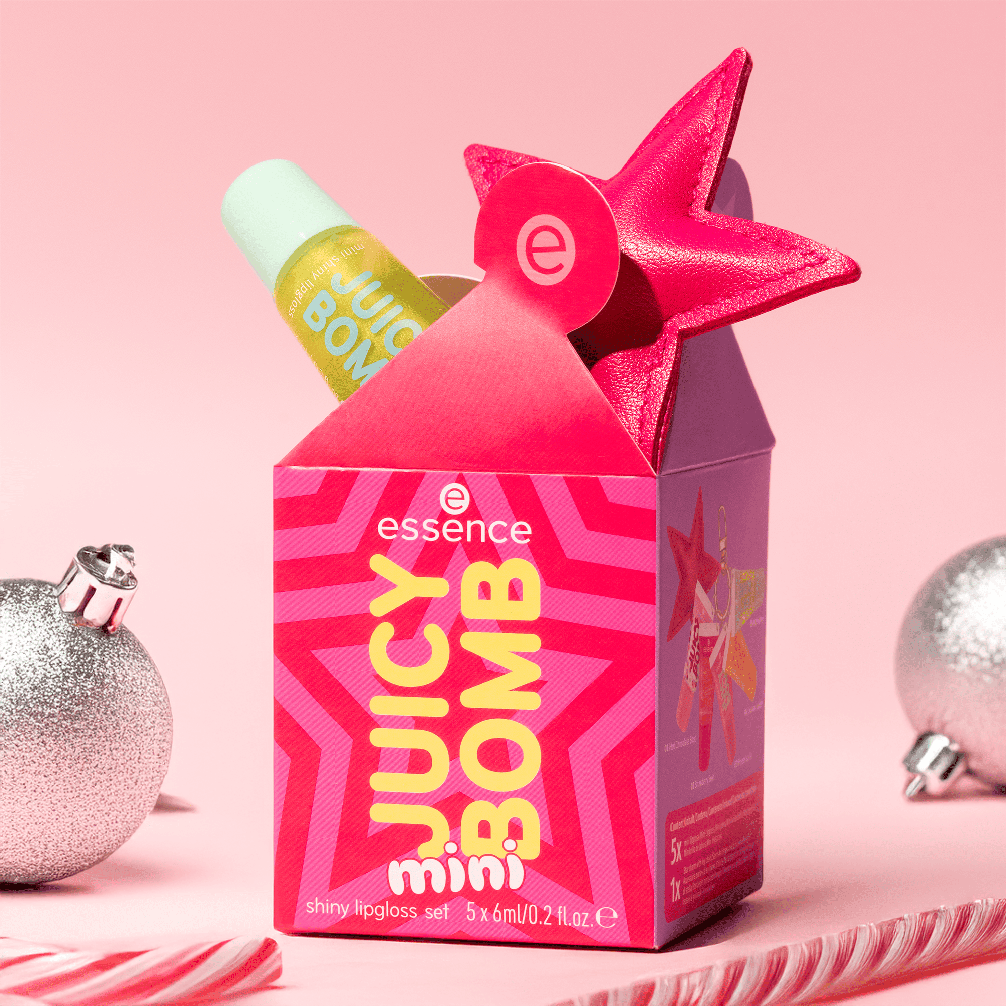 essence JUICY BOMB mini shiny lipgloss set 01 Holiday Happiness