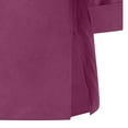 thumbnail image 6 of HUJlwoi Womens Half Sleeve Shirts Button down Casual V Neck Tops Summer Fall T Shirts Basic Trendy Solid Color Ladies Tees, 6 of 6