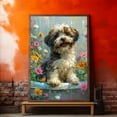 thumbnail image 4 of Funny Bathroom Wall Art CuteLhasa Apso Dog Canvas Print Dog Bathtub Picture Humor Animal Artwork Painting for Restroom Bathroom, Dog Bedroom Decor, Christmas Gifts, 4 of 5