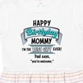 thumbnail image 4 of Inktastic Happy Birthday, Mommy I'm the Best Ever in Blue Girls Toddler Dress, 4 of 5