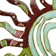 thumbnail image 6 of DecMode Multi Colored Metal Indoor Outdoor Cutout Swirl Sun Wall Decor with Abstract Patterns, 6 of 14