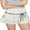 White, variant on Rdhnmea Women Layered Ruffle Hem Skirt Butterfly Bow Asymmetric Mini Skirts A-Line Skater Dot / Flower Print Beach Short Skirt