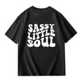 thumbnail image 6 of Tanghaowl T Shirts for Girls Children Kids Girls Short Sleeve T Shirts Kids Summer Oversized Tops Casual Crewneck Basic Tees Kids Plain Shirts, 6 of 6
