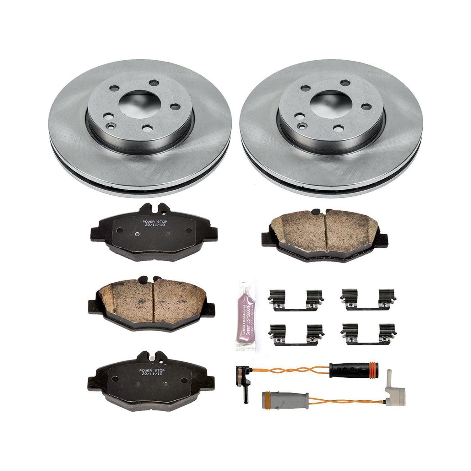 Power Stop Front Stock Replacement Brake Pad and Rotor Kit KOE5325