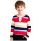 thumbnail image 2 of Blusa y camisa de manga larga con cuello vuelto para niños, blusa de verano con estampado de rayas, deportiva y recreativa, de manga larga y cuello redondo para niños, parte superior de poliéster para, 2 of 6