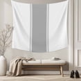 thumbnail image 5 of Gray Solid Color Texture Large Tapestry for Bedroom Wall Hanging Tapestry, Simple Grey Stripes Ceiling Backdrop Tapestries Poster Blanket Wall Decor for Teens Room Living Room Dorm 86" x 104", 5 of 8