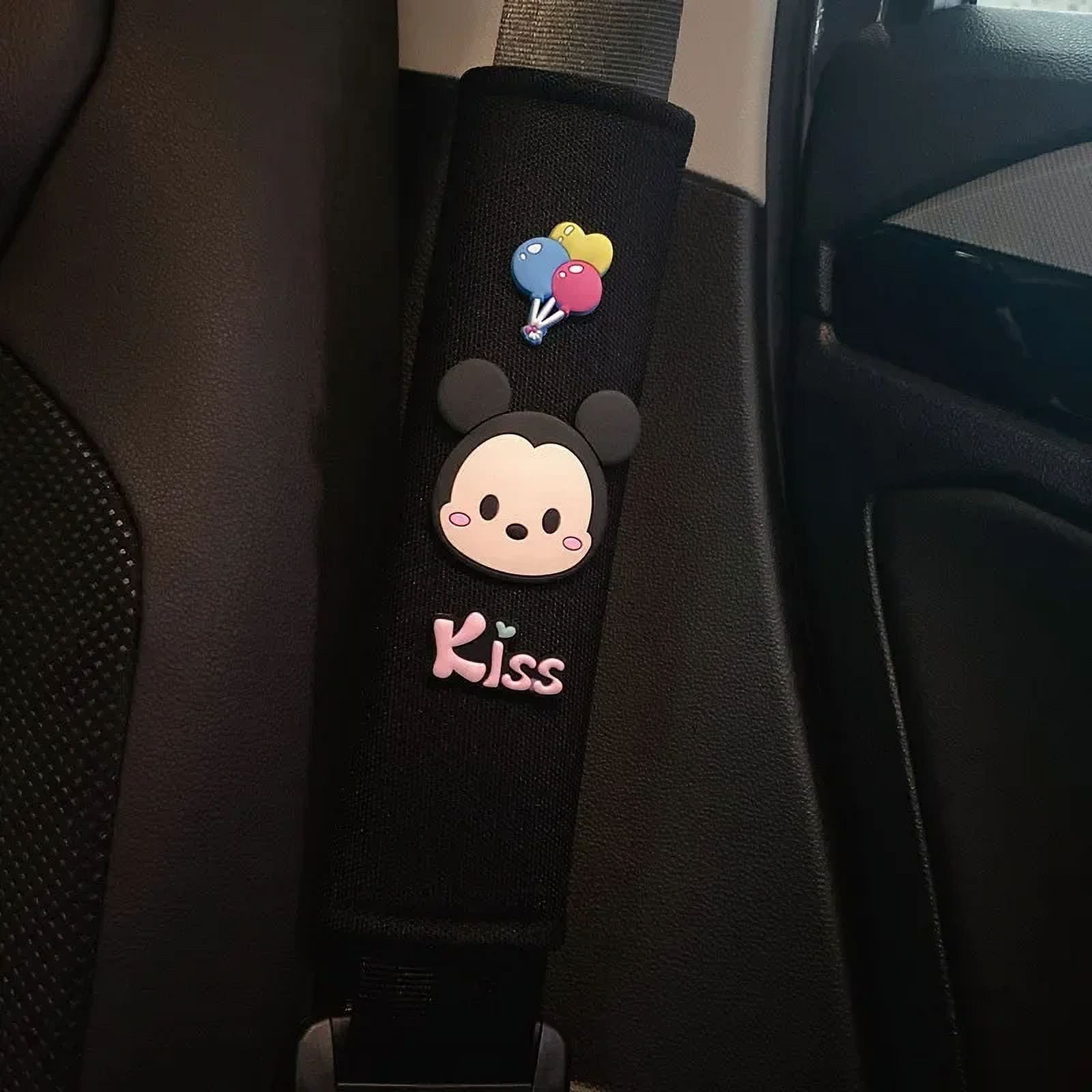 Disney Stitch Car Seat Belt Shoulder Cover Cartoon Mickey Mouse Car Interior Seat Belt Protective Cover Accessories Gifts Walmart