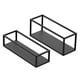 thumbnail image 2 of 2 piezas de soporte de metal para cupcakes, bandeja para servir, vitrina rectangular, juego de exhibición de mesa de postres para galletas, pasteles, 2 of 8